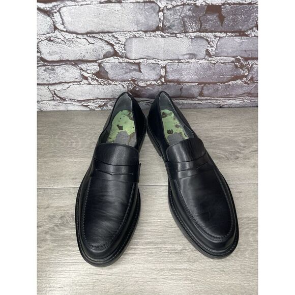 Mephisto Black Leather Penny Loafers Slip on Comfort Shoes Men Sz 11.5M US/45EU